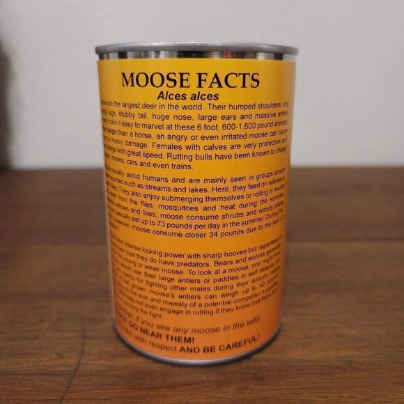 Canned Moose Stuffed Animal Critter - Picture 5 of 5